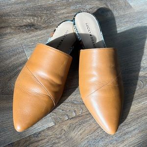 Lucky Brand Mules/Slides 8.5 saddle brown